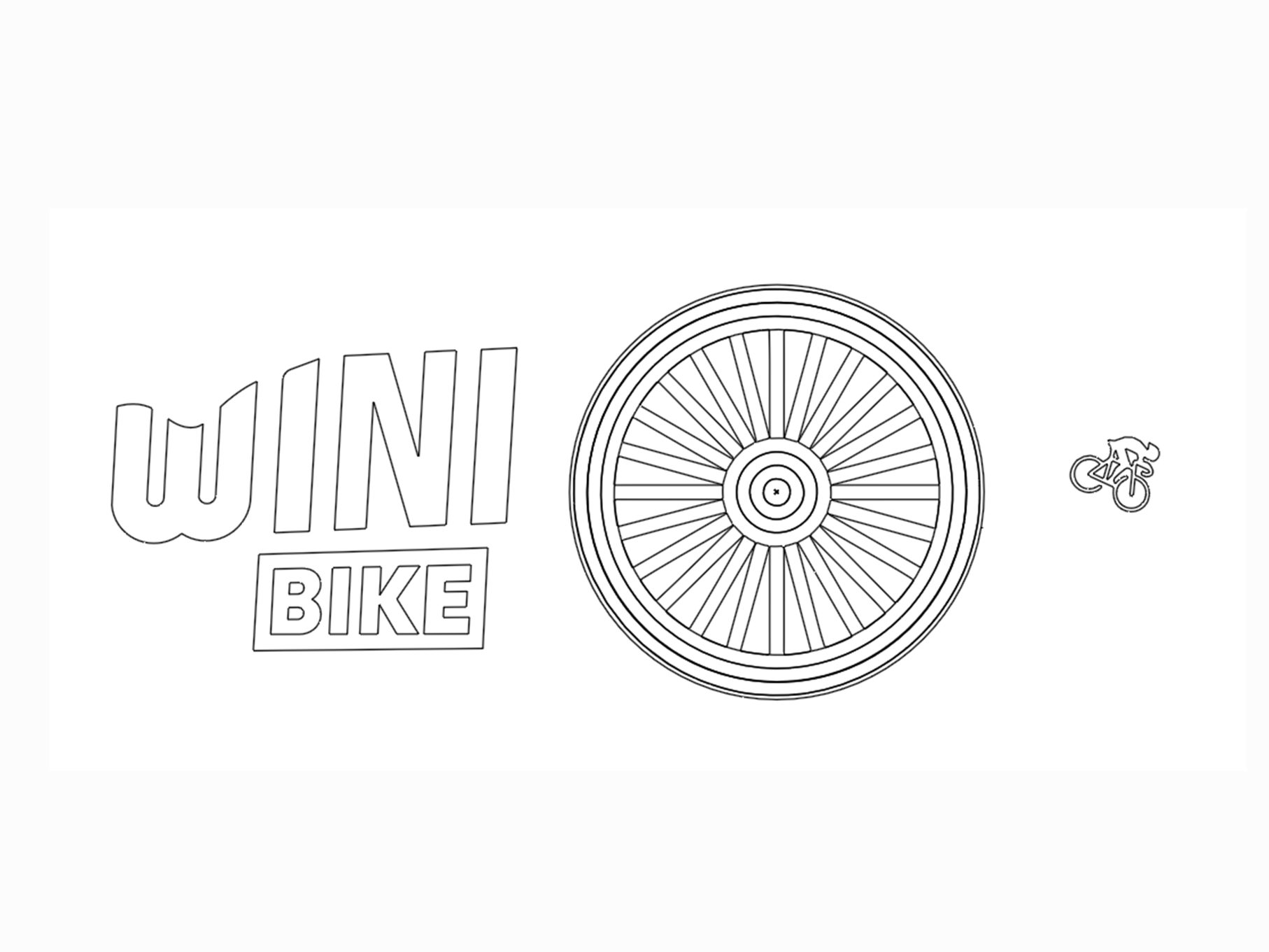 Geometric construction of the Wini Bike mark