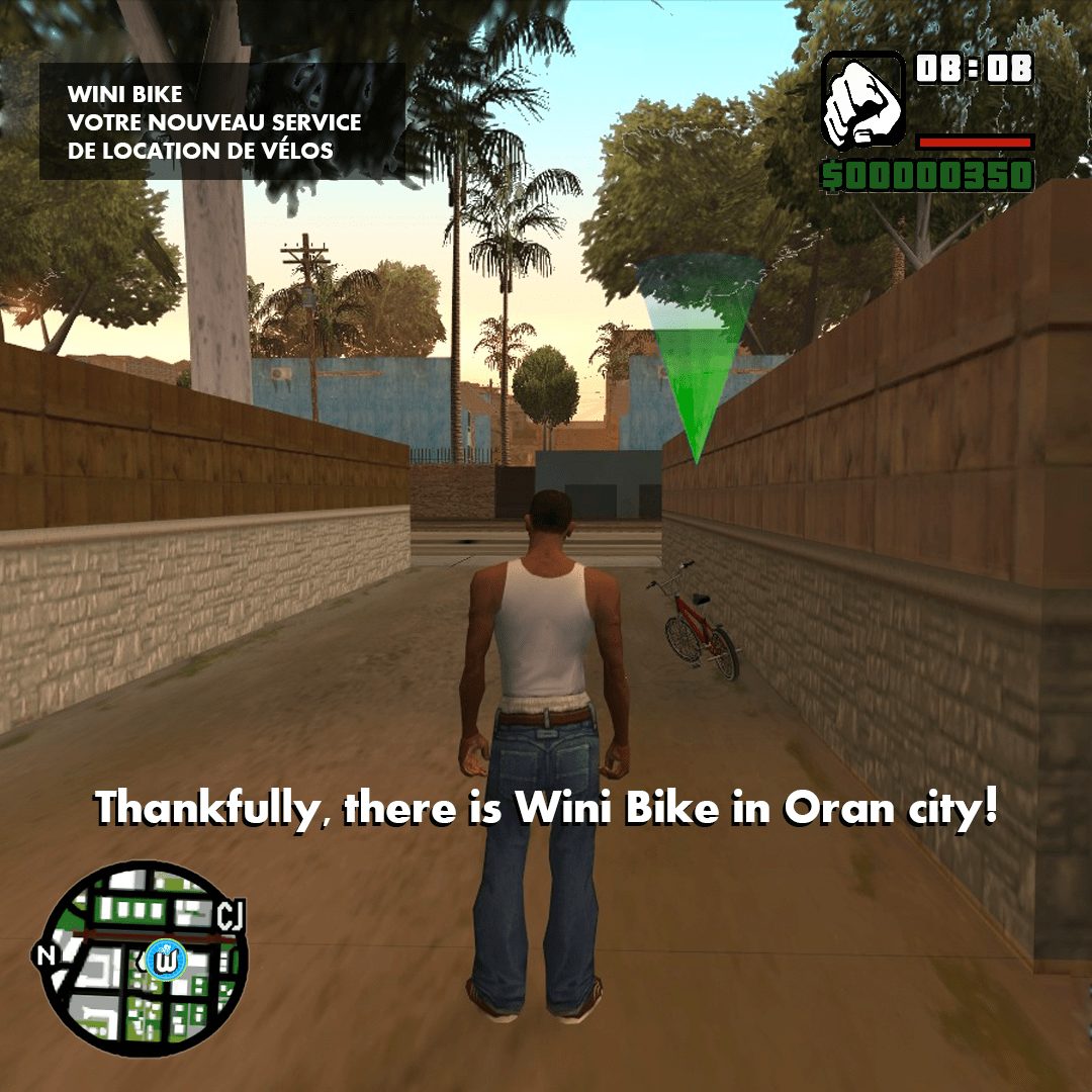 Social post borrowing a video game scene